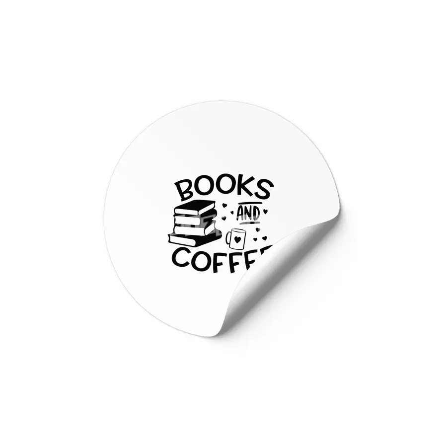BOOKS AND COFFEE Etiket