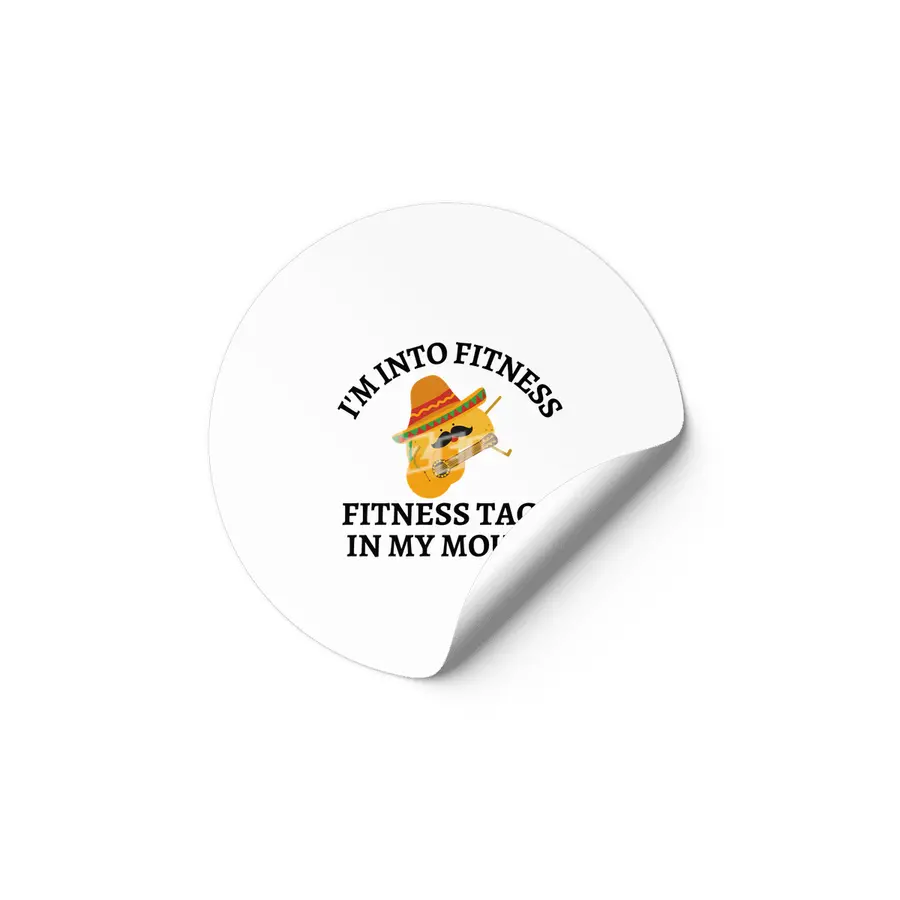 Funny shirt, I'm into fitness taco shirt Etiket