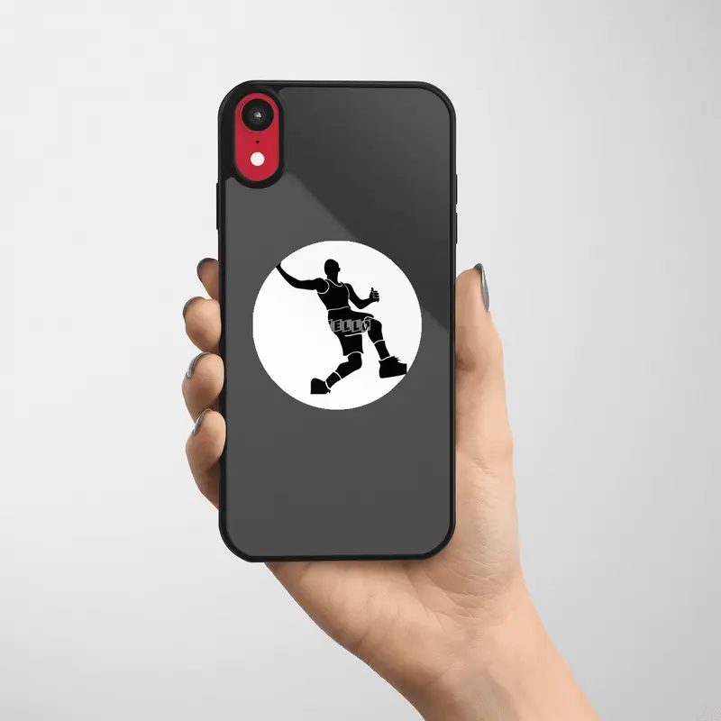 Basketball Player Silhouette Etiket