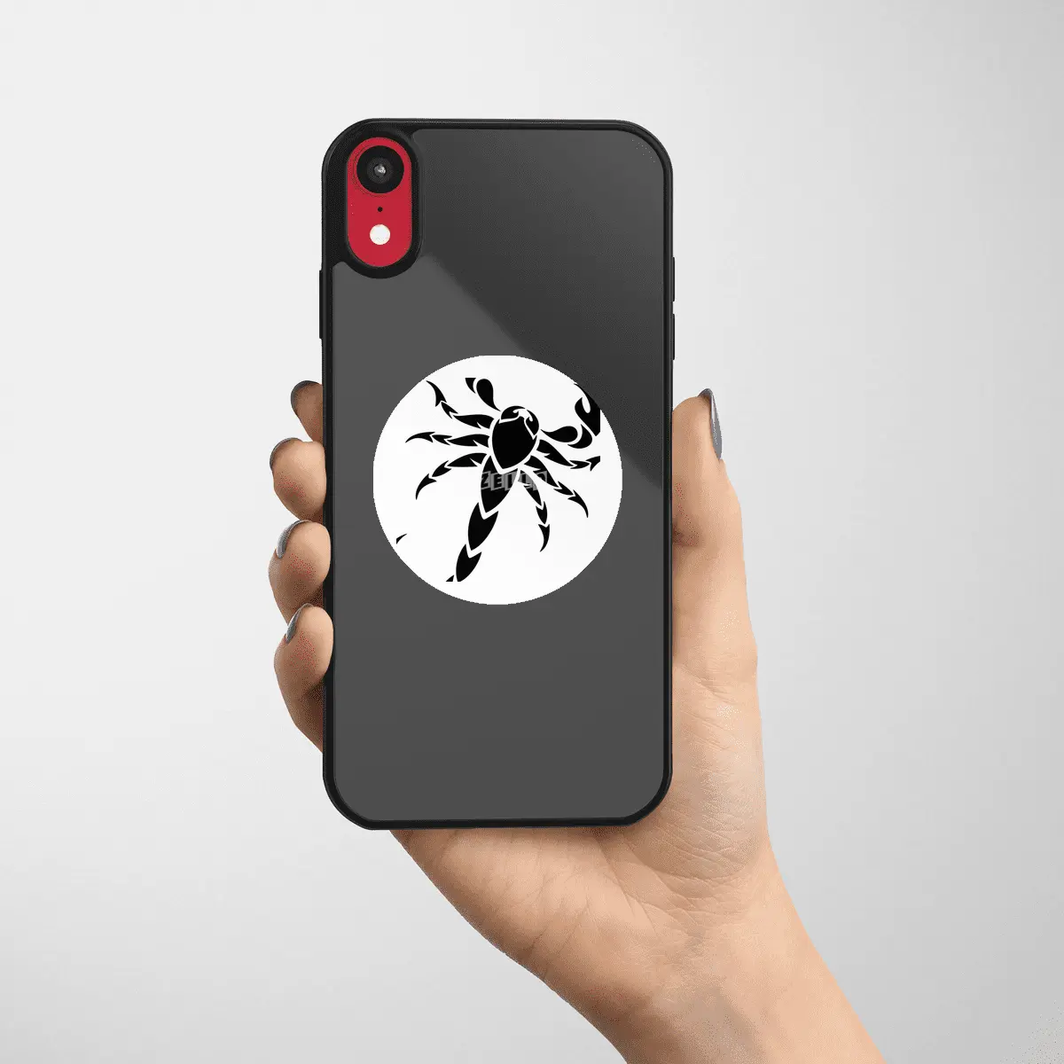Black Scorpion Silhouette Etiket