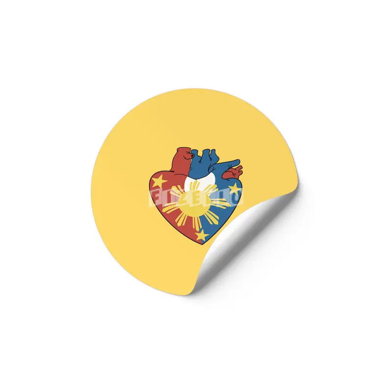 Filipino heart 2 Etiket