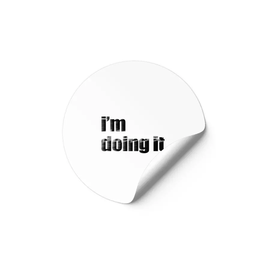 I'm doing it Etiket