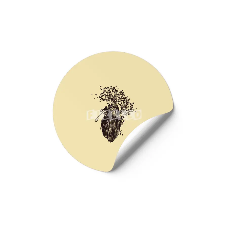 Blooming Heart Love Etiket