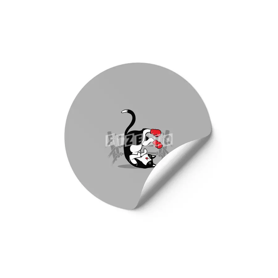 Boxer Cat Etiket