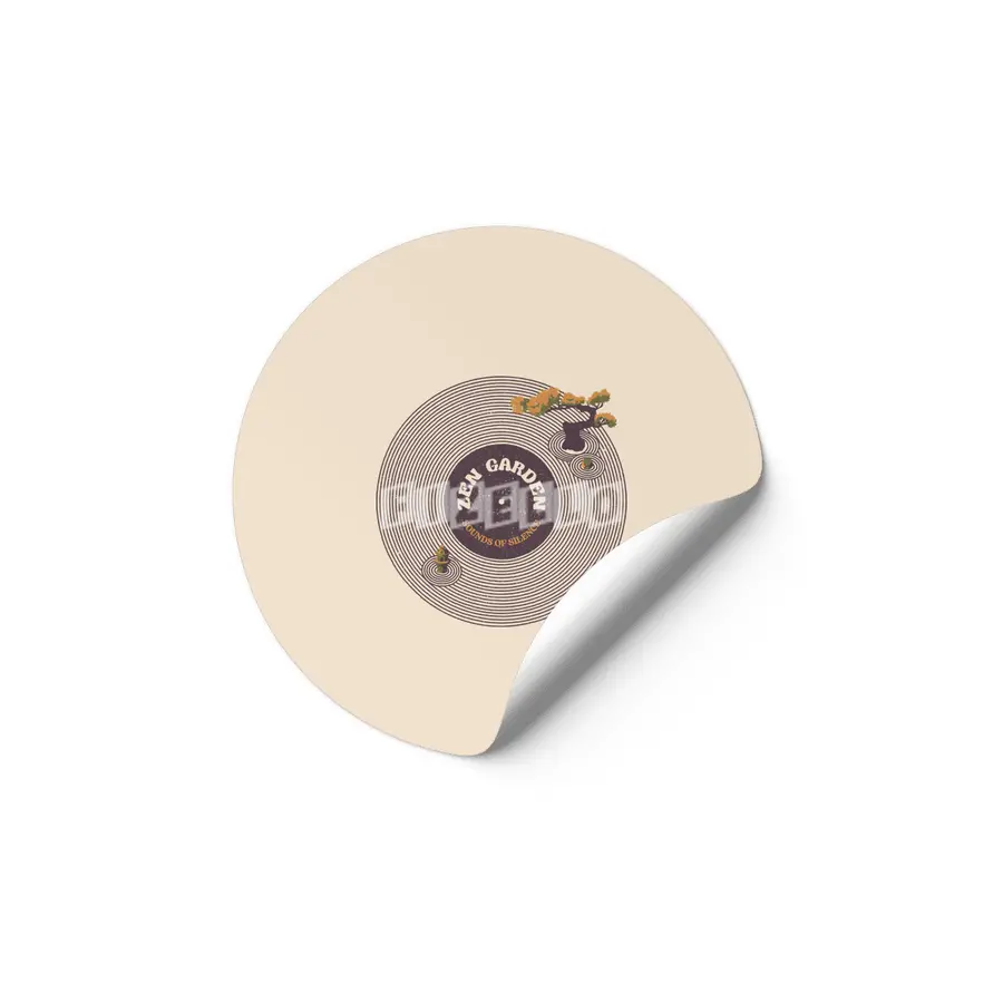Vinyl Japanese Musical Notes Sounds of Silence Etiket