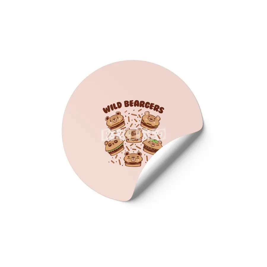 Wild Beargers Cheeseburger Bear Etiket