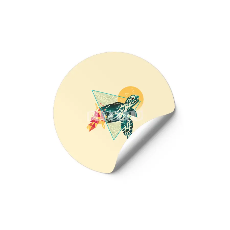 Geometric Turtle Etiket