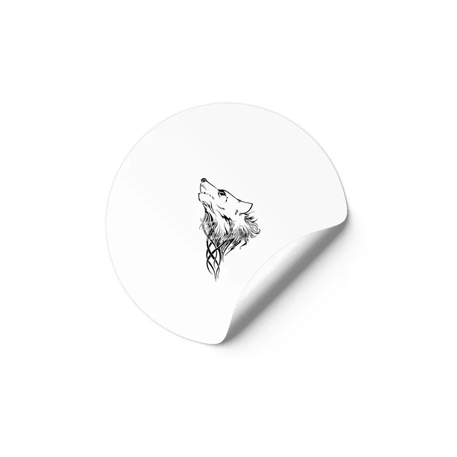 Tribal Wolf Etiket