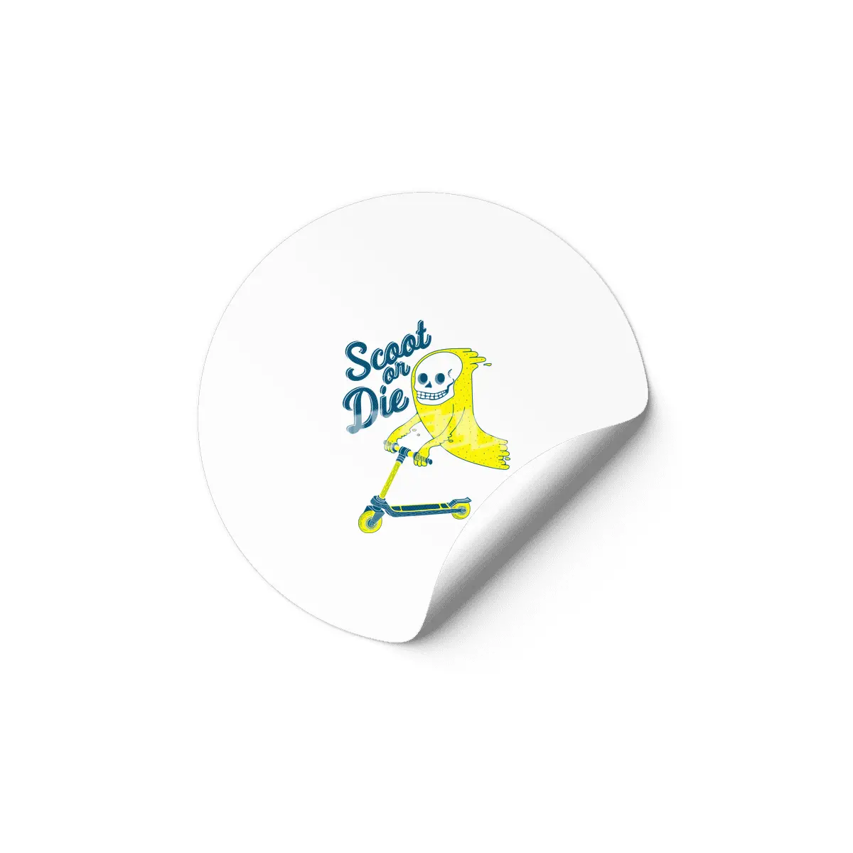 Scoot Or Die Etiket