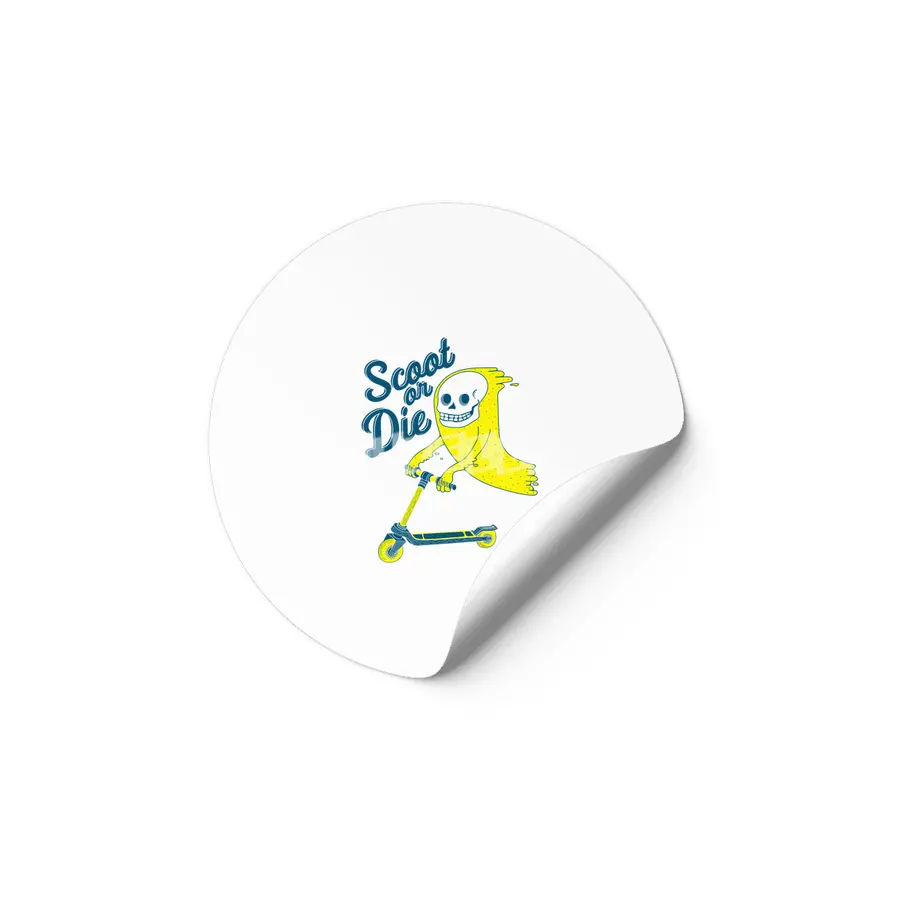 Scoot Or Die Etiket