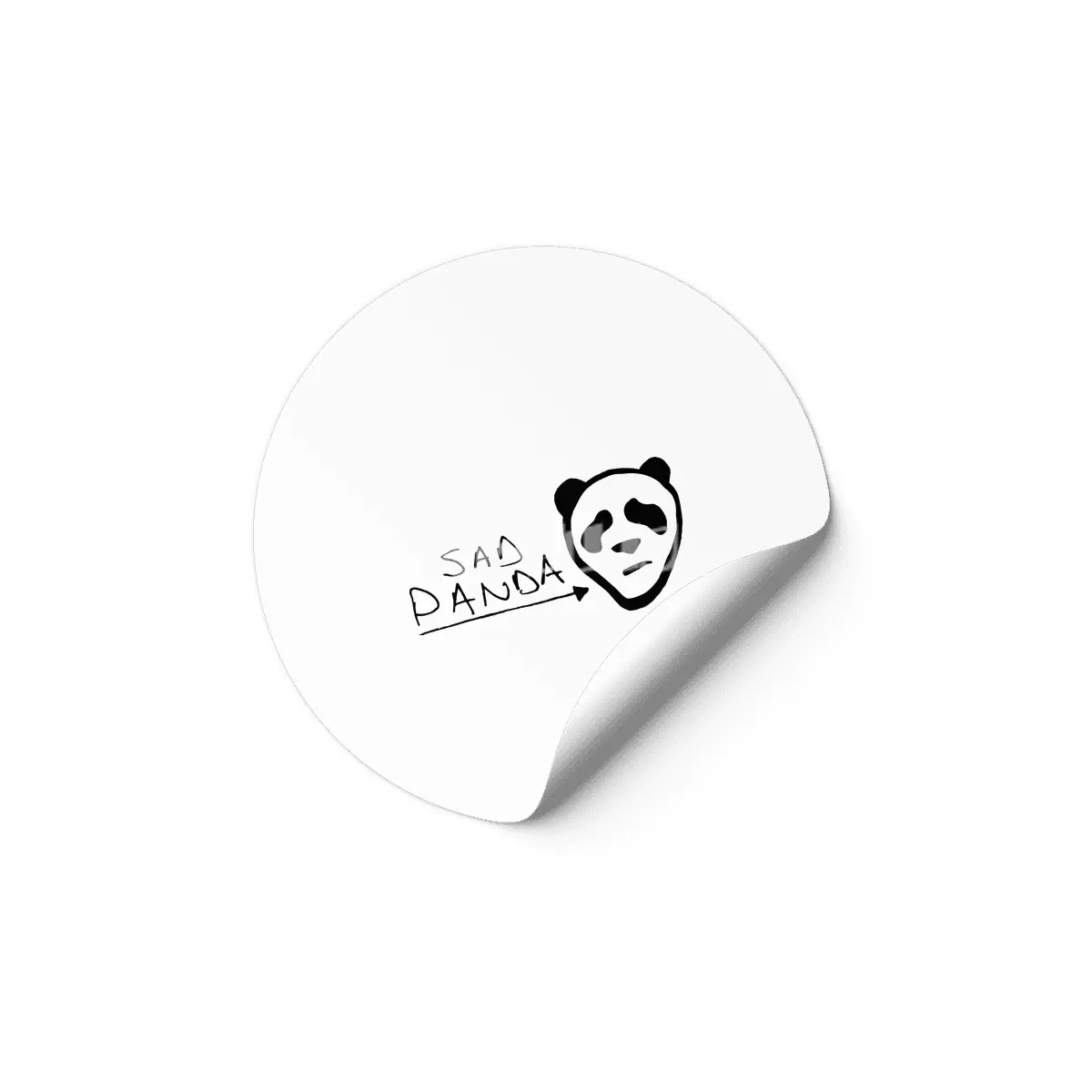 Sad Panda Etiket