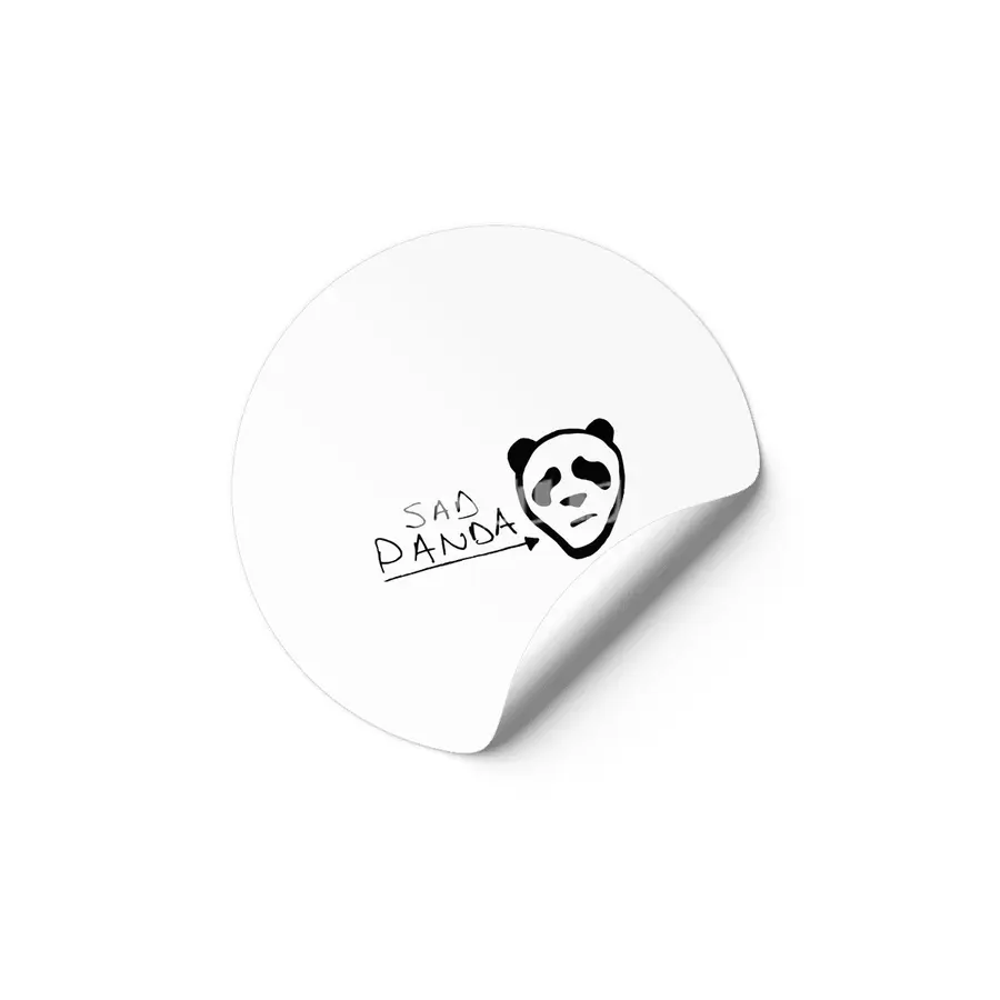 Sad Panda Etiket