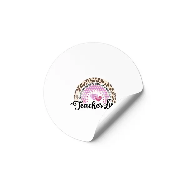 Leopard Rainbow Teacher Life | Cute Teacher Etiket
