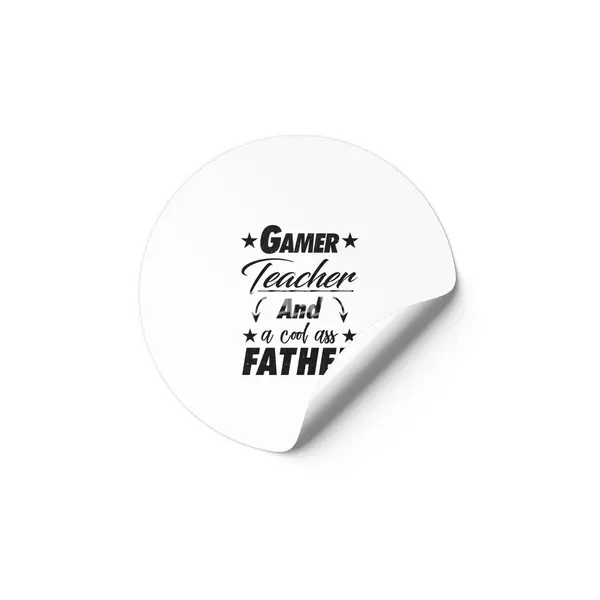 Gamer Teacher Father Etiket