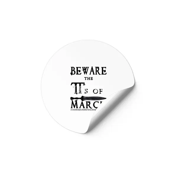 Pi Day Beware Ides of March Etiket