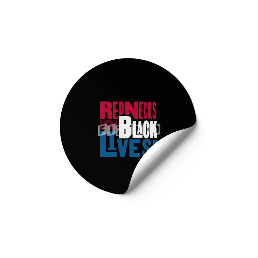 Rednecks for Black Lives - Red White and Blue Etiket