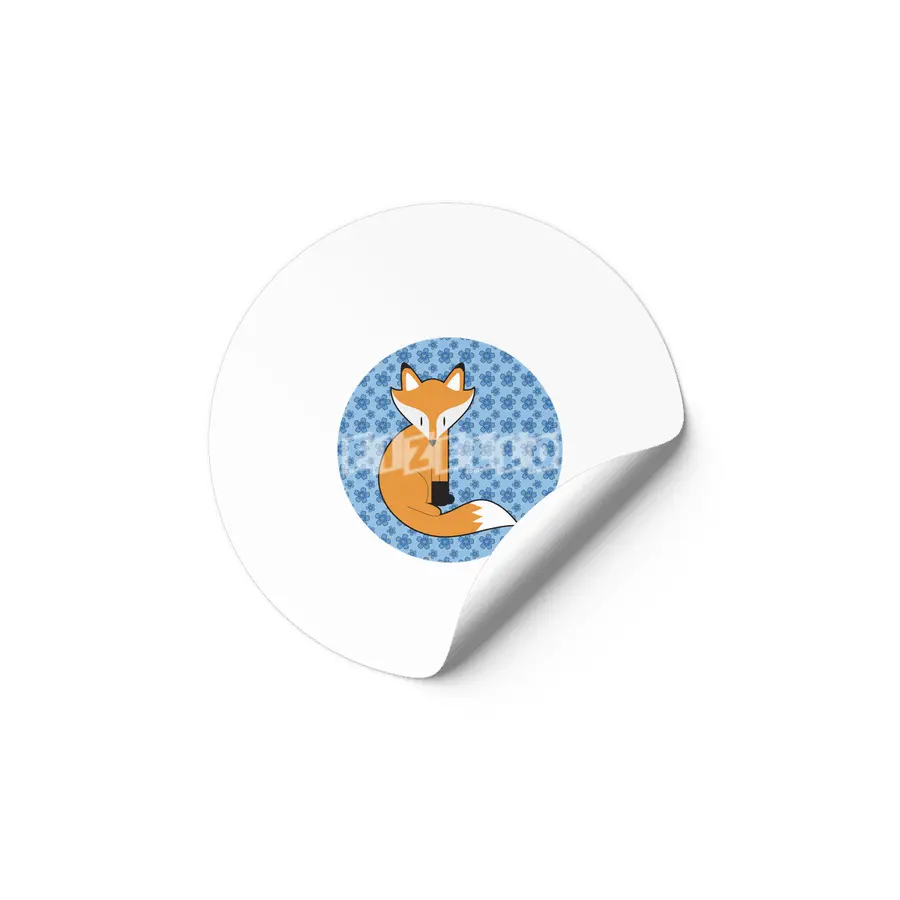 Fox And Tea_ flower power Etiket