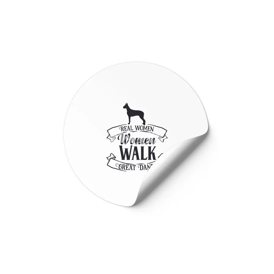 Real Women Walk Great Danes Etiket
