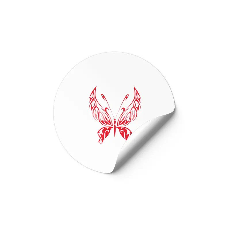 Red Butterfly Etiket