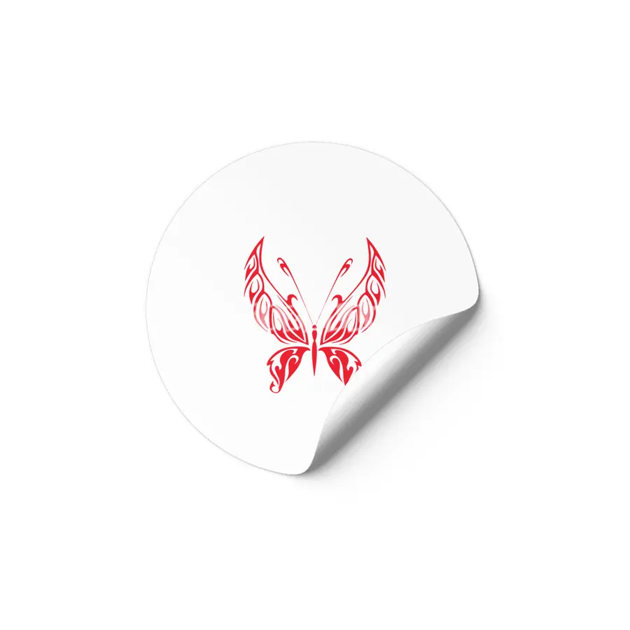 Red Butterfly Etiket