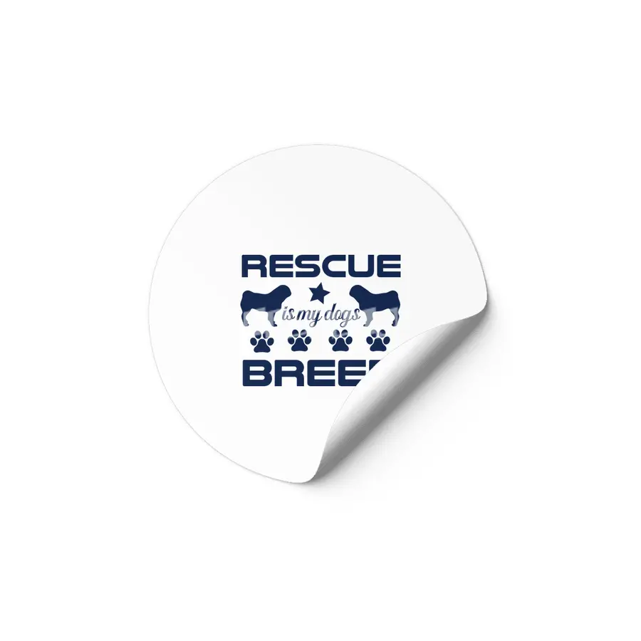 Rescue is My Dogs Breed Etiket