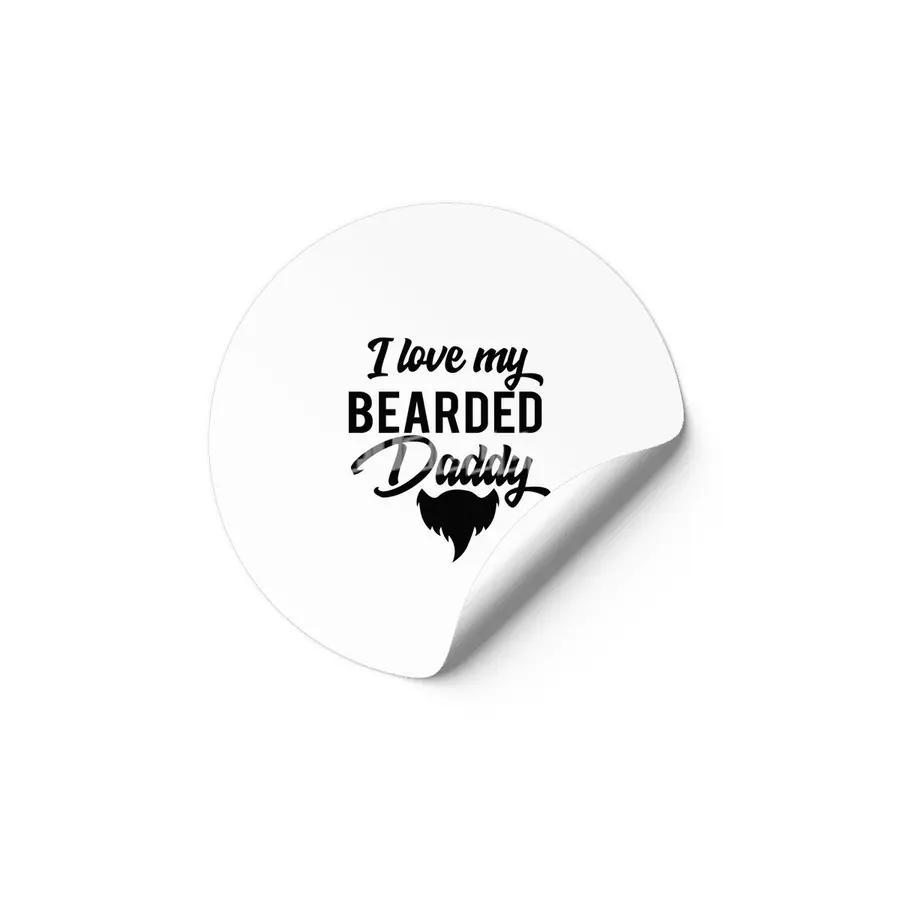 I Love My Bearded Daddy Etiket