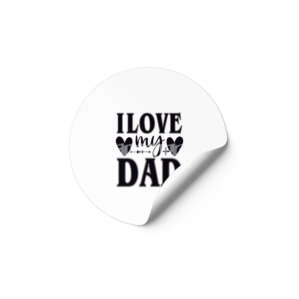 I Love My Dad Etiket