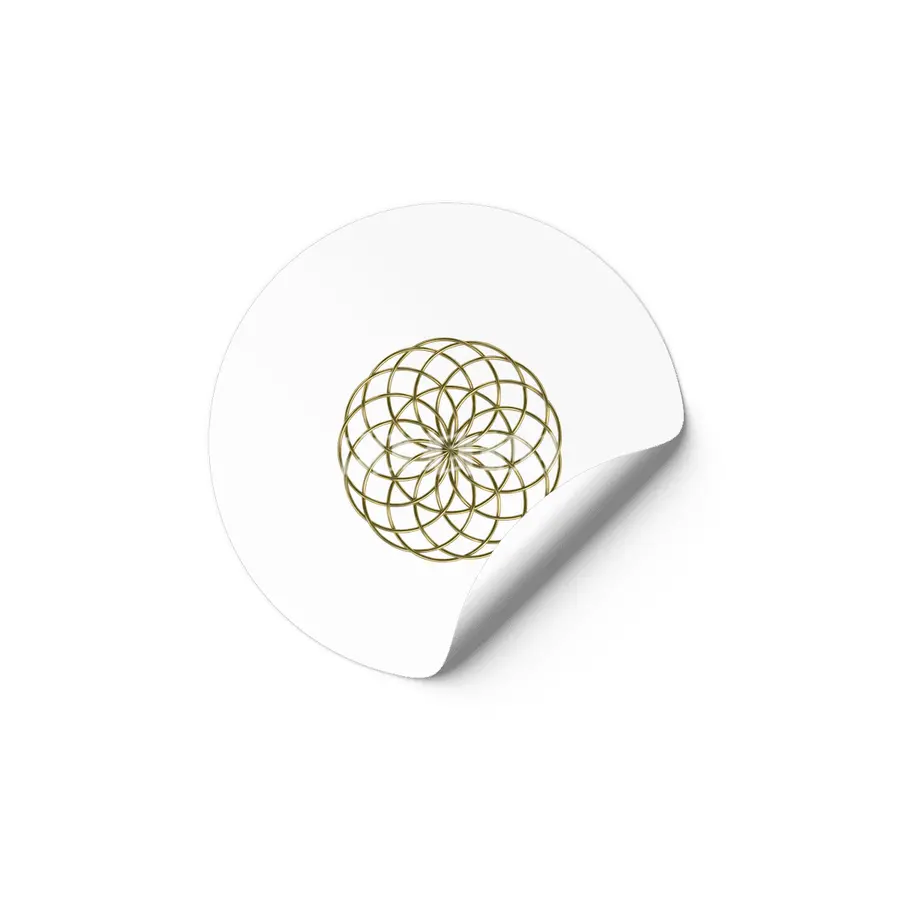 Moon Flower Gold Etiket