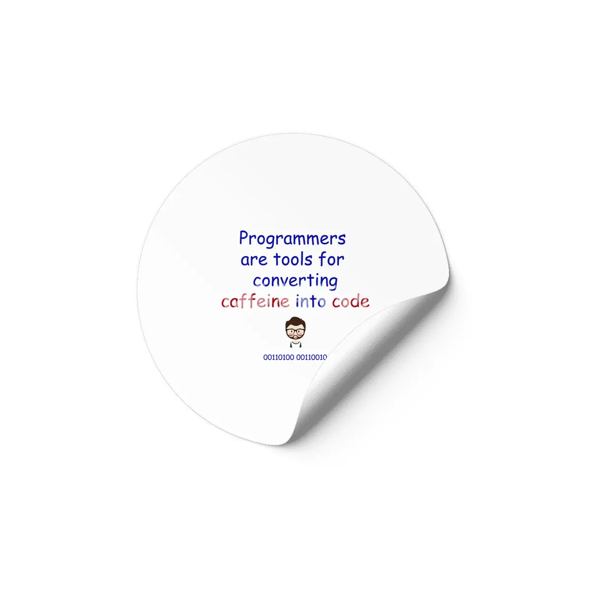 Programmers are tools for converting caffeine into code Etiket