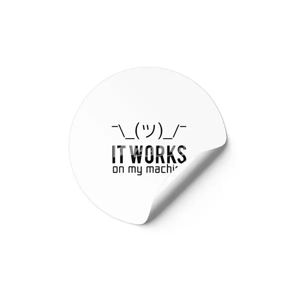 Programmer Working Machine Etiket