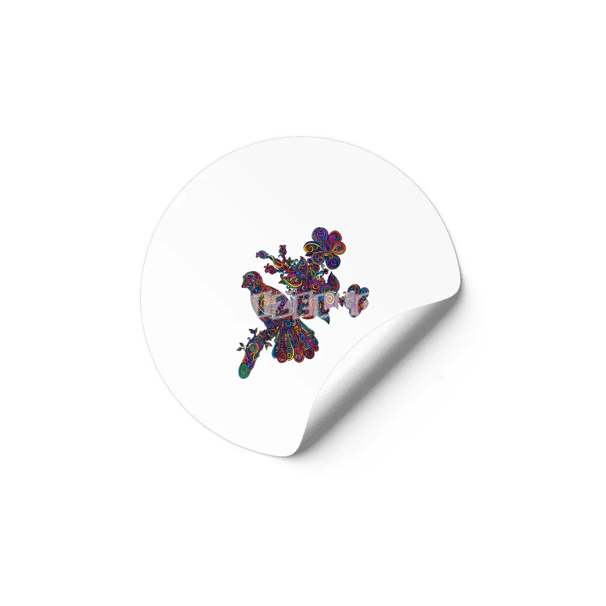 Rainbow Bird Etiket