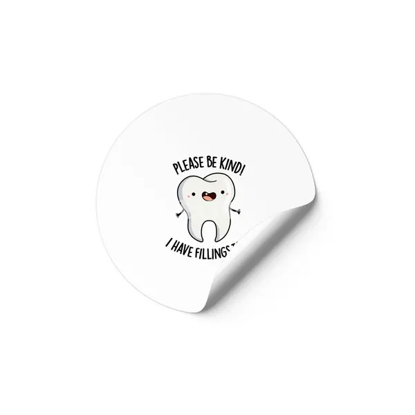 I Have Fillings Too Cute Tooth Pun Etiket