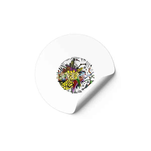 Colorful Circle Etiket