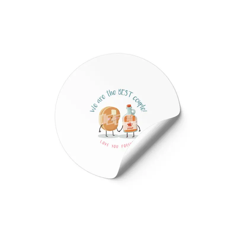 We are the best couple Pancakes & Syrup Etiket