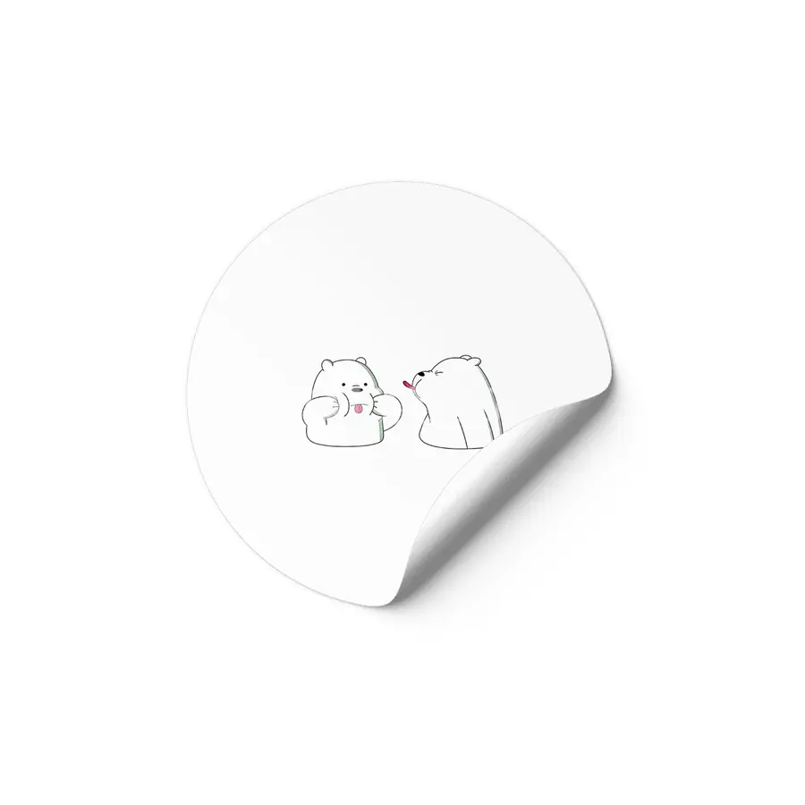 Polar bears,White bears, pair of bears, funny bears,bears, couple bears Etiket