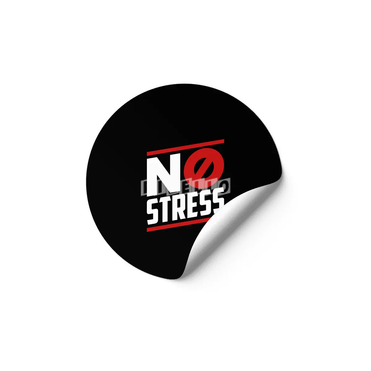no stress on black Etiket