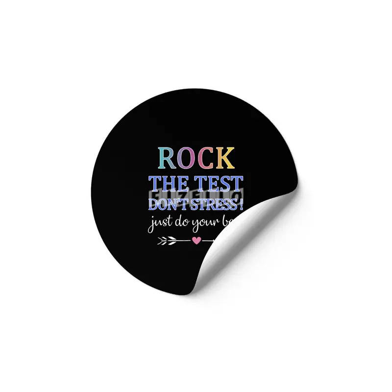rock the test the best dont stress just do your best rock teacher Etiket