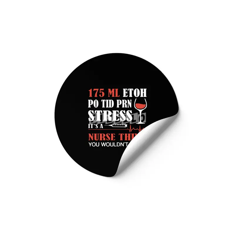 175 lm etoh po tid prn stress its a cancer t-shirts Etiket
