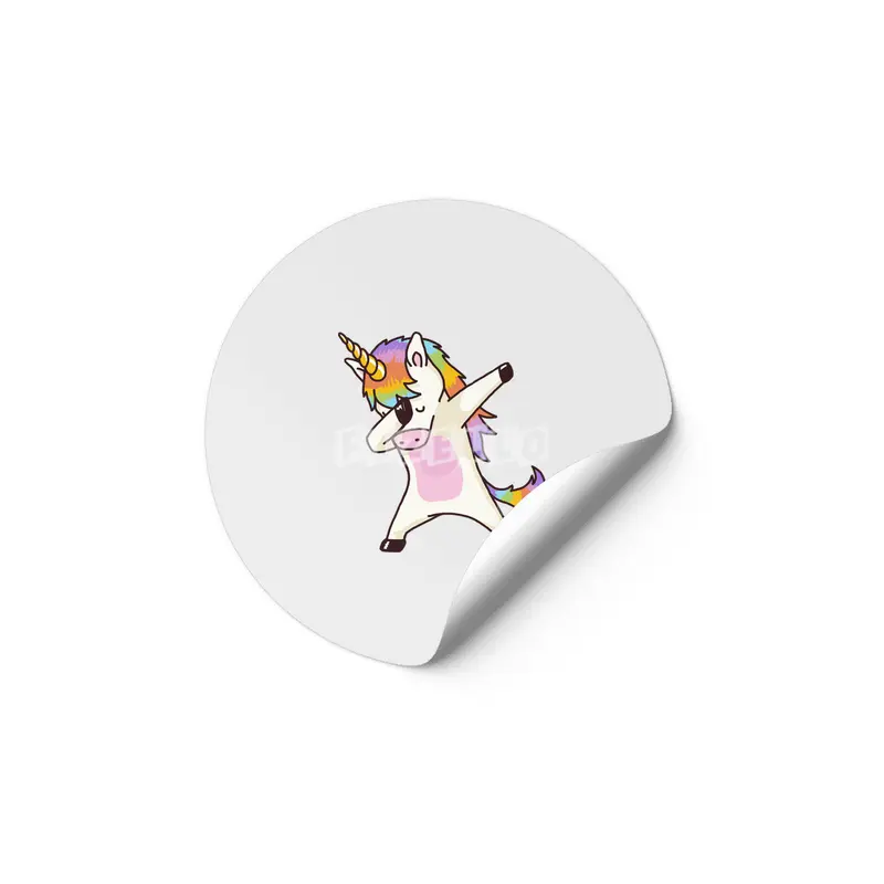 Dabbing Unicorn Shirt Dab Hip Hop Funny Magic Etiket