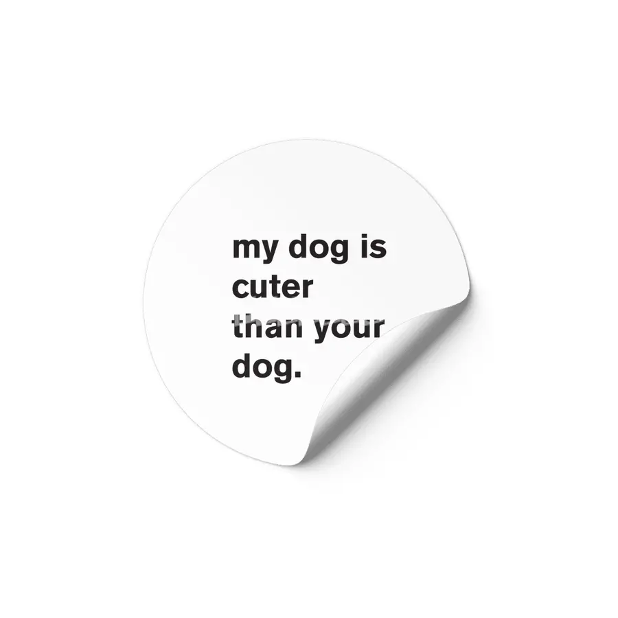 My Dog Is Cuter Etiket