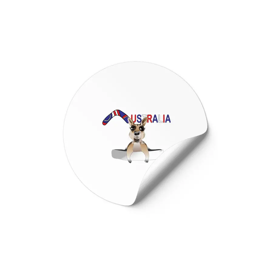AUSTRALIA - KANGAROO - MOMENTO Etiket