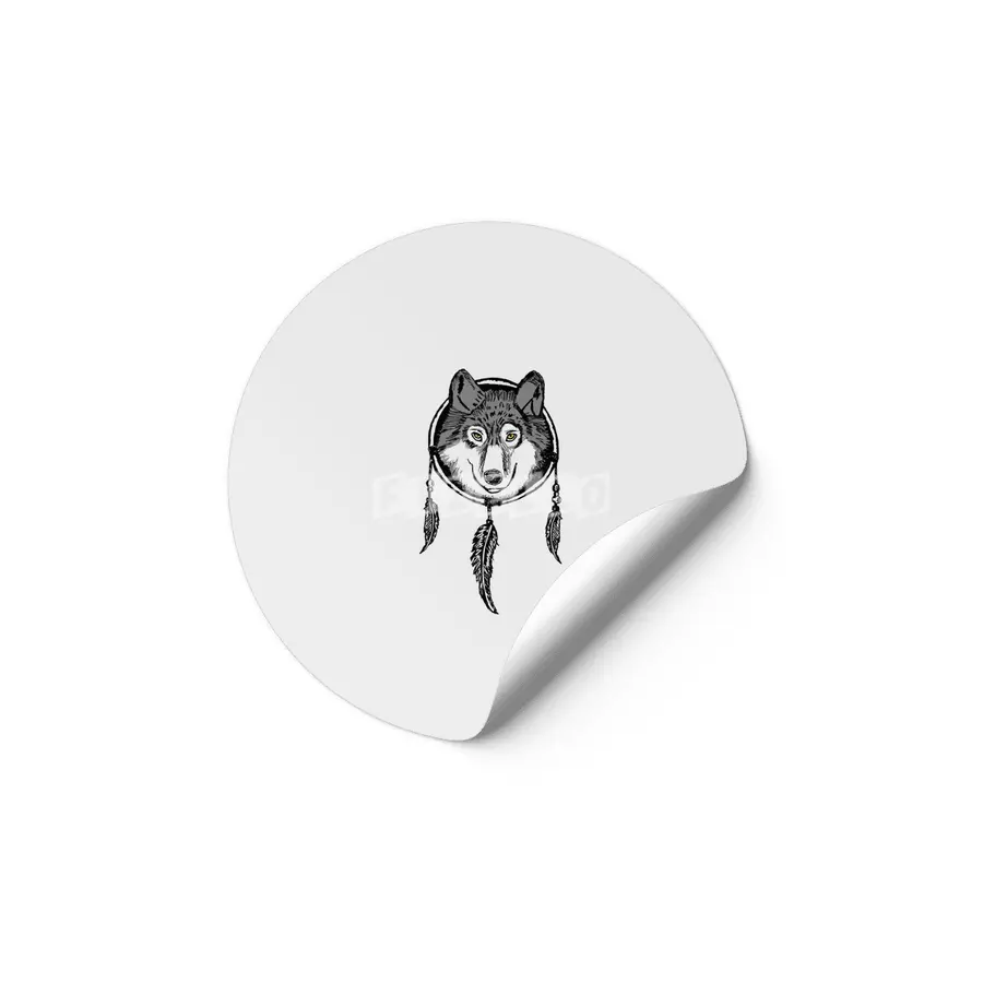 SouthWestern DreamCatcher Wolf Etiket