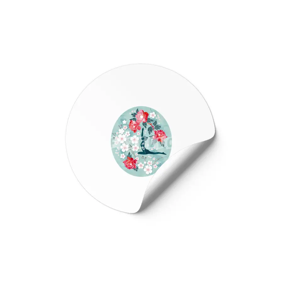 Spirit of yoga cherry blossom Etiket
