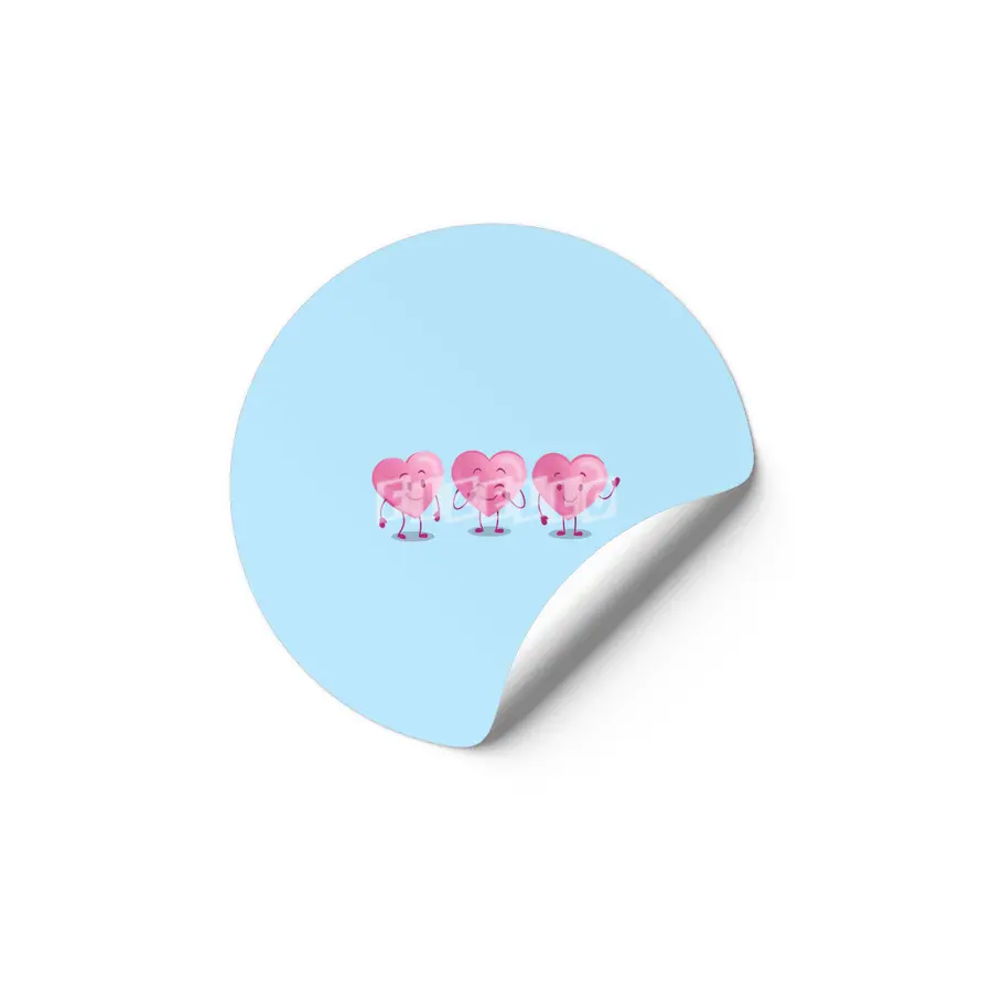 Pink Valentine Candy Hearts Etiket