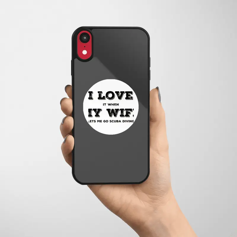I Love My Wife - Scuba Diving Etiket