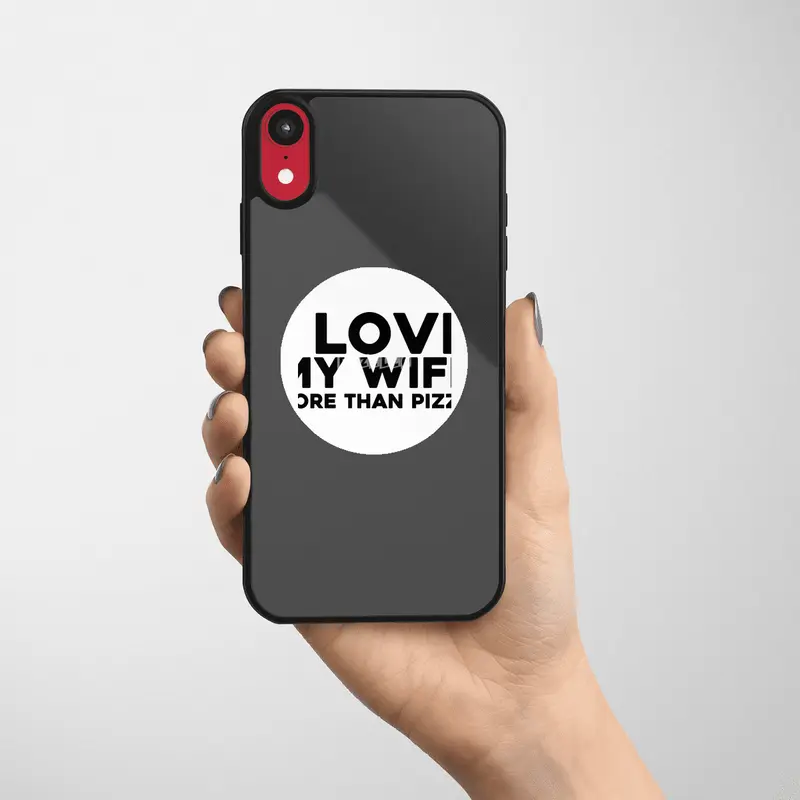 I love my wife more than pizza Etiket