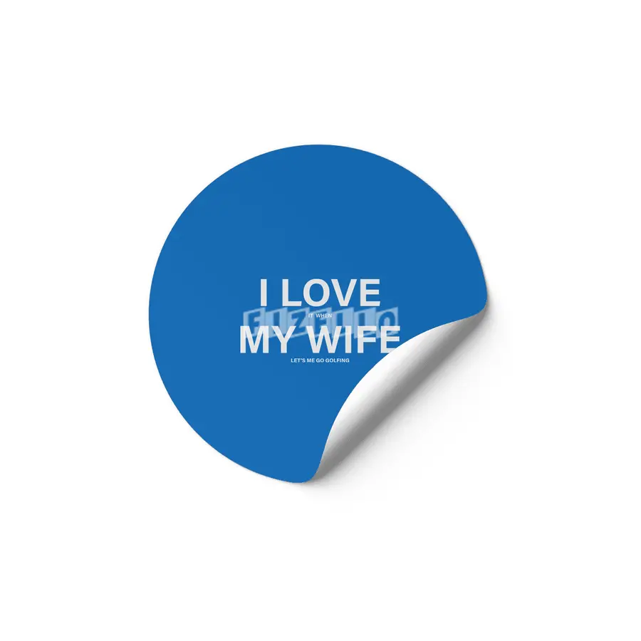 I Love My Wife - Golfing Etiket
