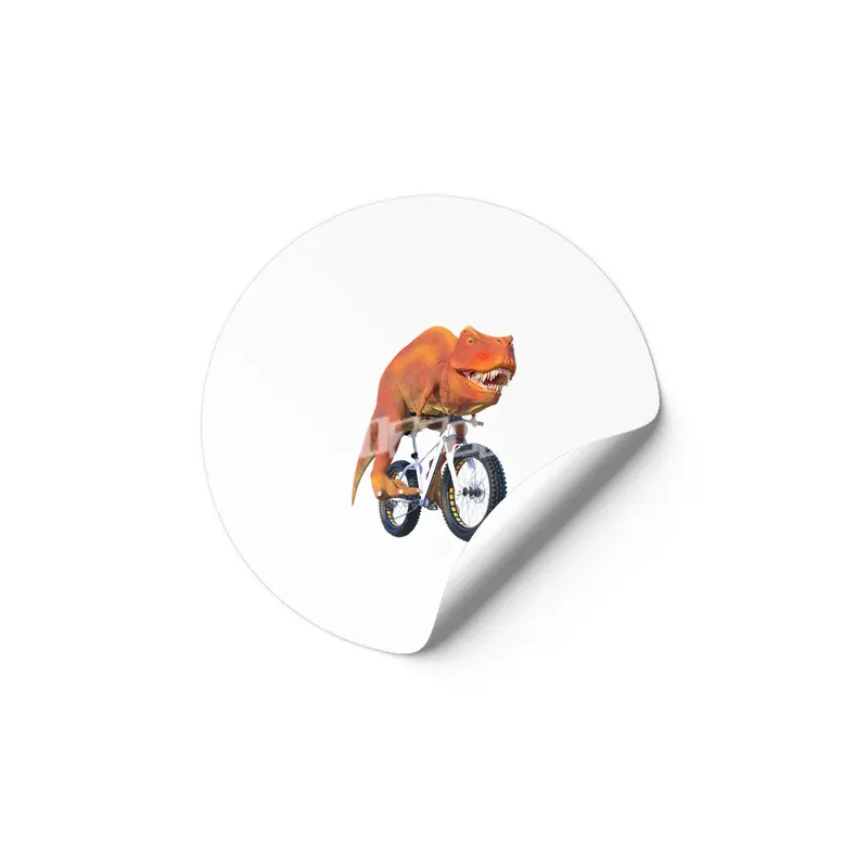 T Rex Bike Rider Etiket