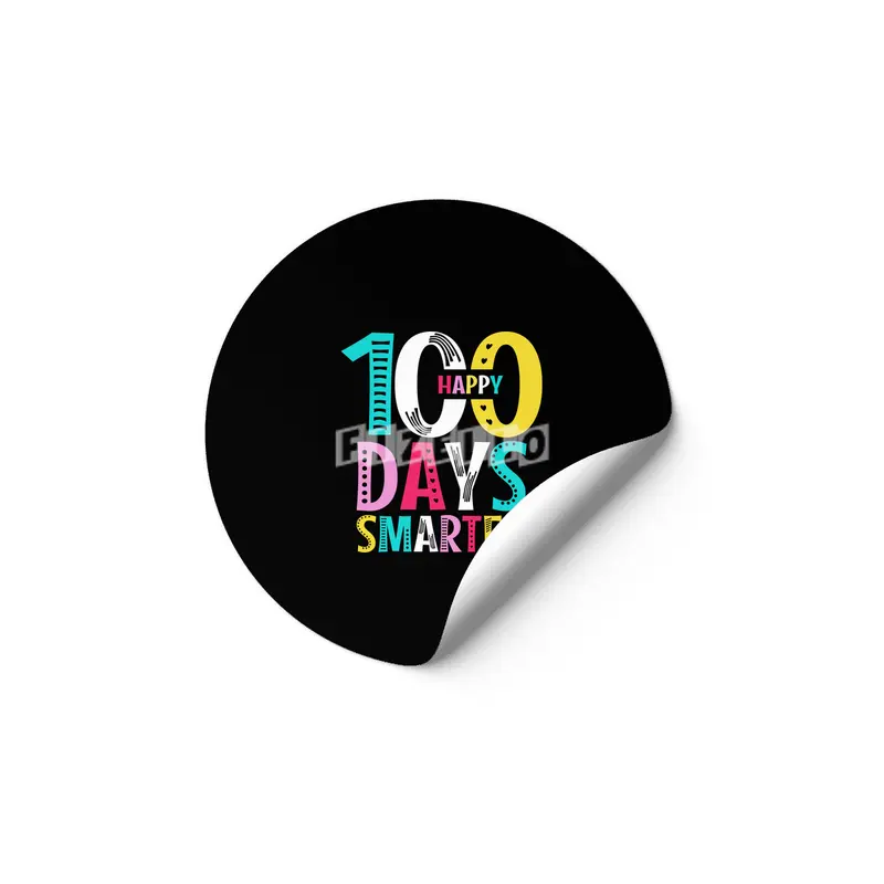 100th Day of School Teacher - 100 Days Smarter Etiket
