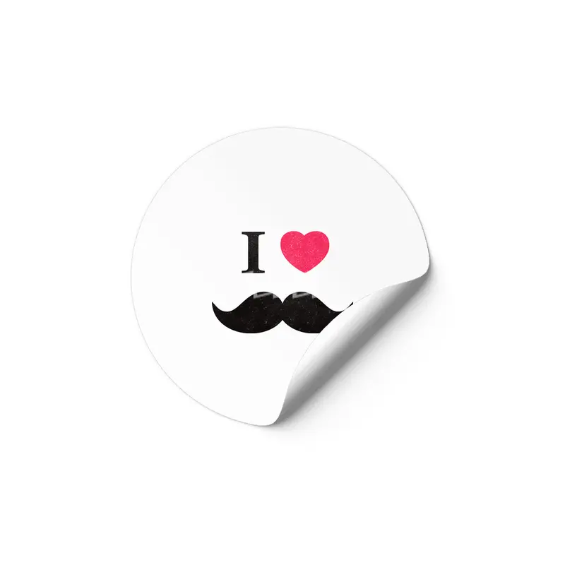 I love mustache! Etiket